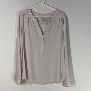 Ann Taylor Women's Soft Beige Blouse